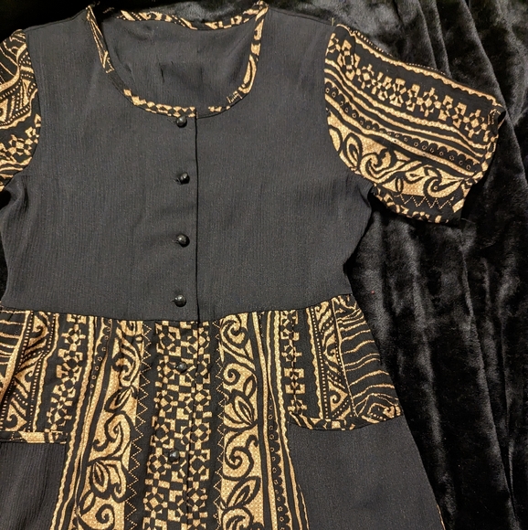 Vintage midi button down dress - Picture 2 of 5